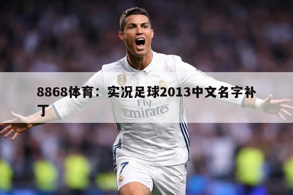 8868体育：实况足球2013中文名字补丁
